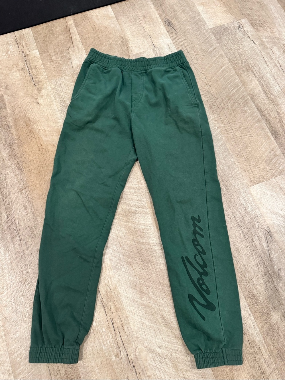 Volcom Dark Green Logo Joggers for Kids